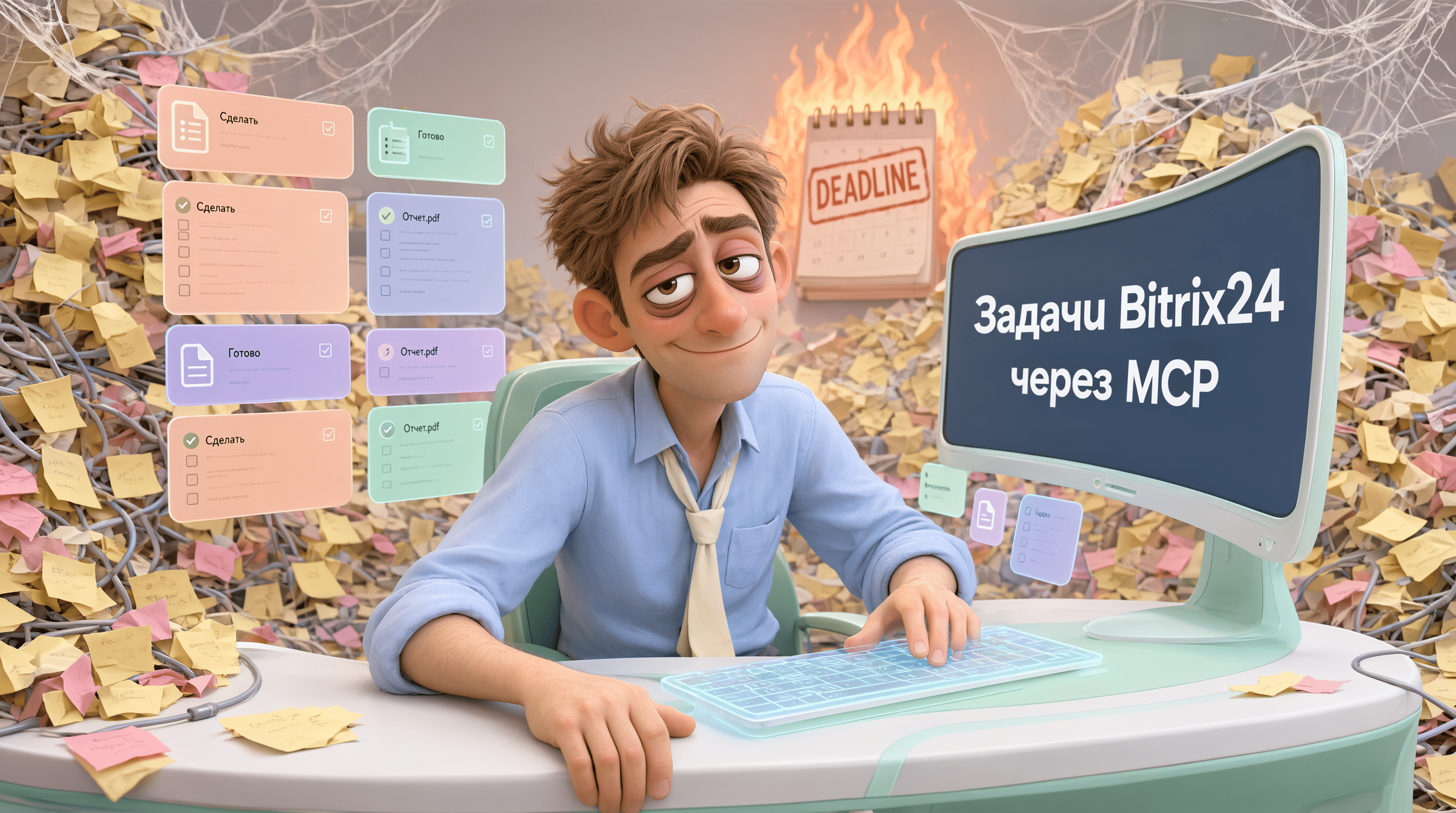 BestrankMCP: Задачи Bitrix24 через MCP: список, карточка, комментарии, файлы